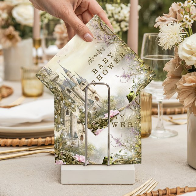Once Upon a Time Princess Castle Baby Shower Napkin (Creator Uploaded)