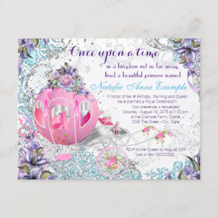 Once Upon a Time Princess Fairy Tale Birthday Invitation
