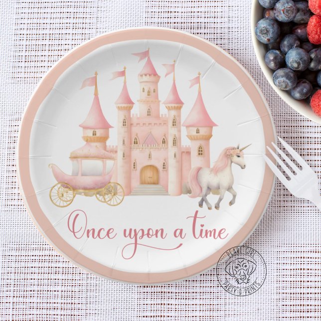 Once Upon A Time Princess Paper Plate (Creator Uploaded)