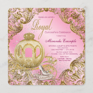 Once Upon a Time Princess Quinceañera Invitation