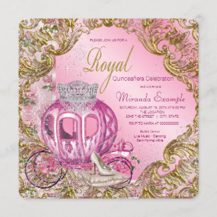 Once Upon a Time Royal Princess Quinceañera Invitation