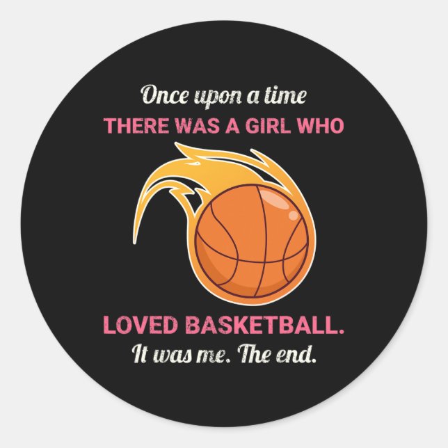 Once Upon A Time There Was A Girl Who Loved Bysket Classic Round Sticker (Front)