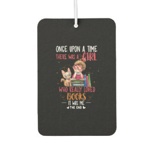 Once Upon A Time There Was A Girl Who Really Books Car Air Freshener