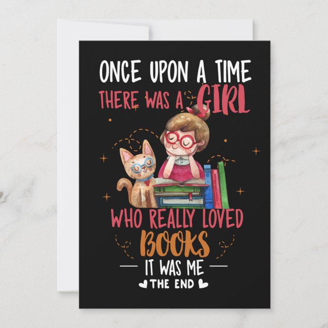 Once Upon A Time There Was A Girl Who Really Books Holiday Card (Front)