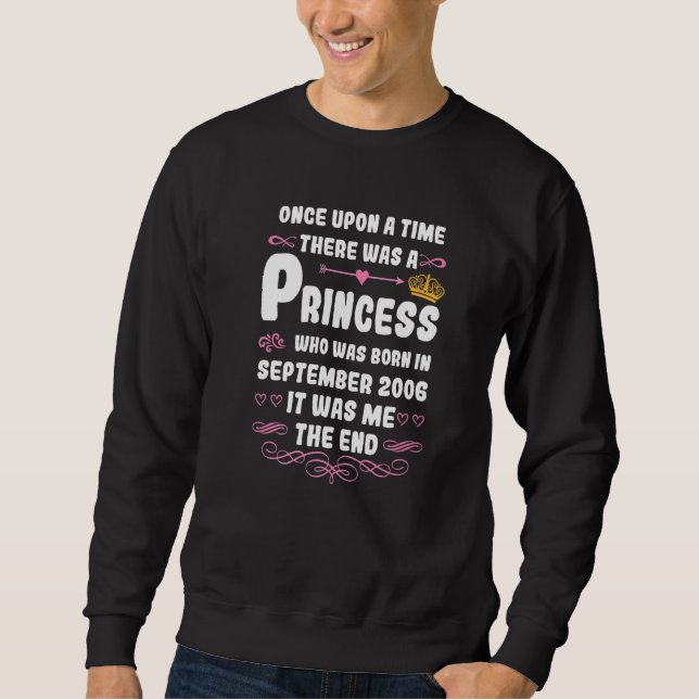 Once Upon A Time There Was A Princess September 20 Sweatshirt (Front)
