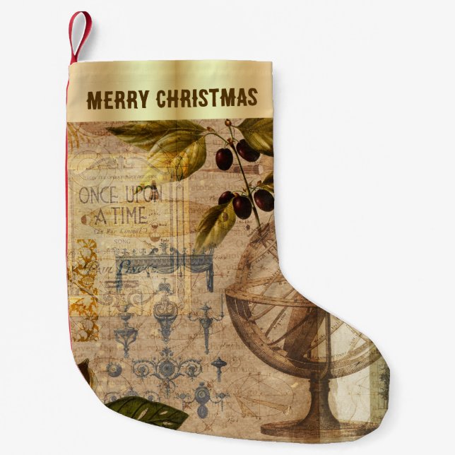 Once Upon A Time Vintage Christmas Stocking (Front)