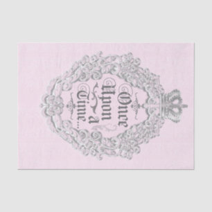 Once Upon A Time Vintage Pink Princess Elegant Tissue Paper