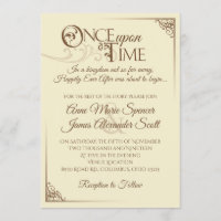 Once Upon a Time Wedding Invitation