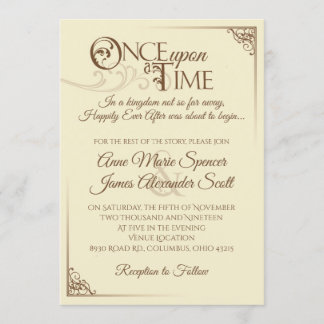 Once Upon a Time Wedding Invitation