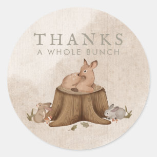 Once Upon a Time Woodland Storybook Favour Classic Round Sticker