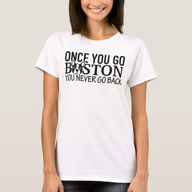"ONCE YOU GO BOSTON" Women's Muscle Tank (Front)