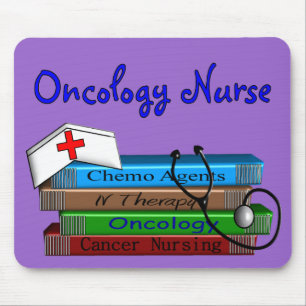 Oncolgoy Nurse "Books" Design Mouse Mat