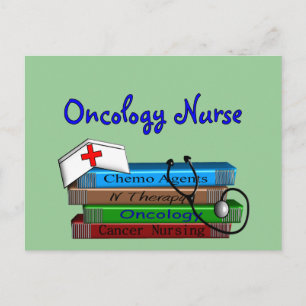 Oncolgoy Nurse "Books" Design Postcard