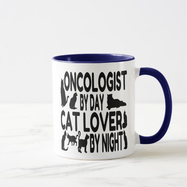 Oncologist Loves Cats Mug (Right)