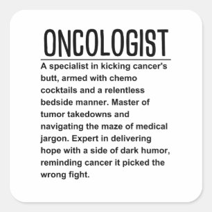 Oncologist  square sticker