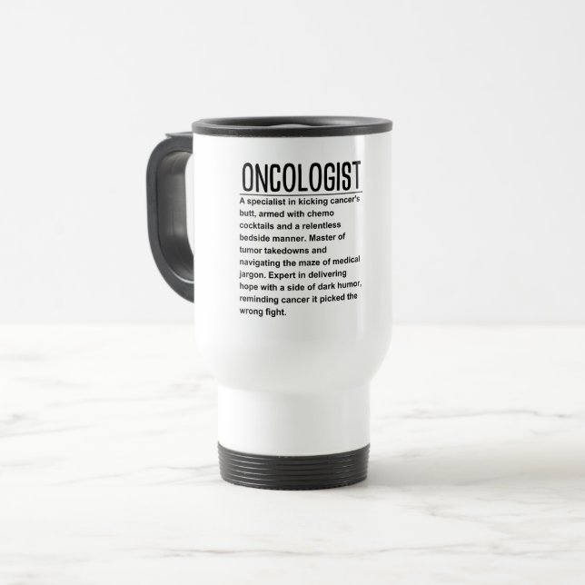 Oncologist  travel mug (Front Left)