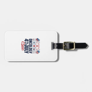 Oncology 4th of July Crew Medical Patriotic Shirt  Luggage Tag