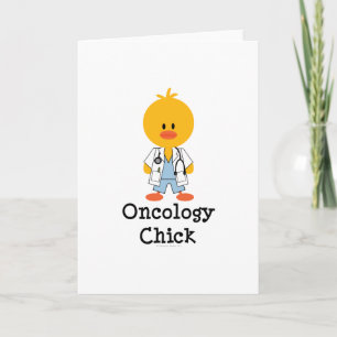 Oncology Chick Greeting Card