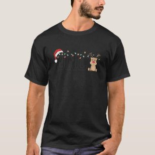Oncology Christmas Lights Reindeer Hematology Onco T-Shirt