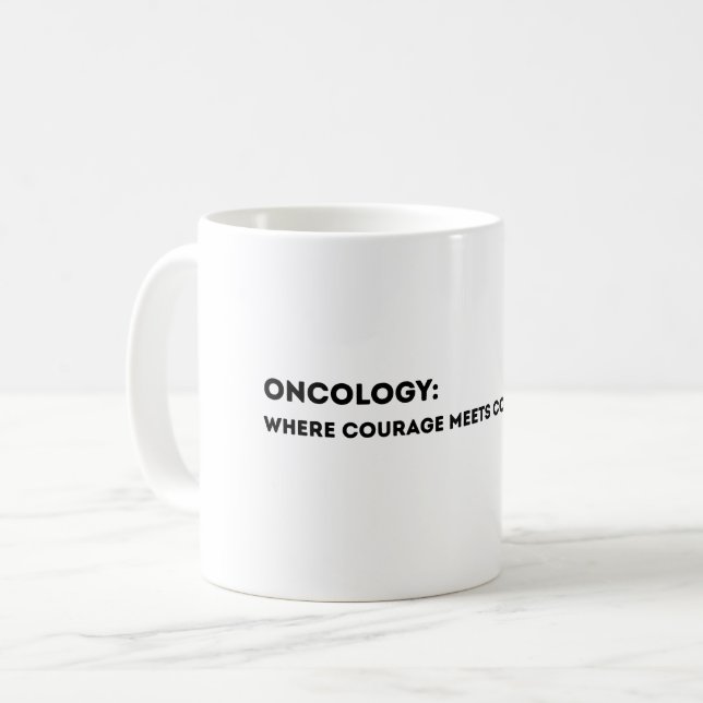 Oncology Definition Card – Thank You Oncologist  Coffee Mug (Front Left)