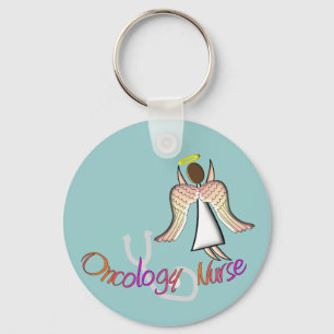 Oncology Nurse Angel Key Ring