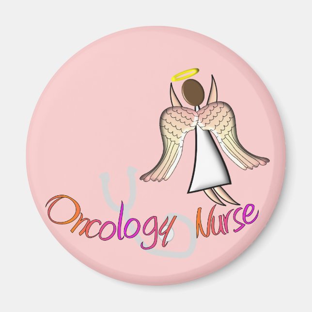 Oncology Nurse Angel Magnet (Front)