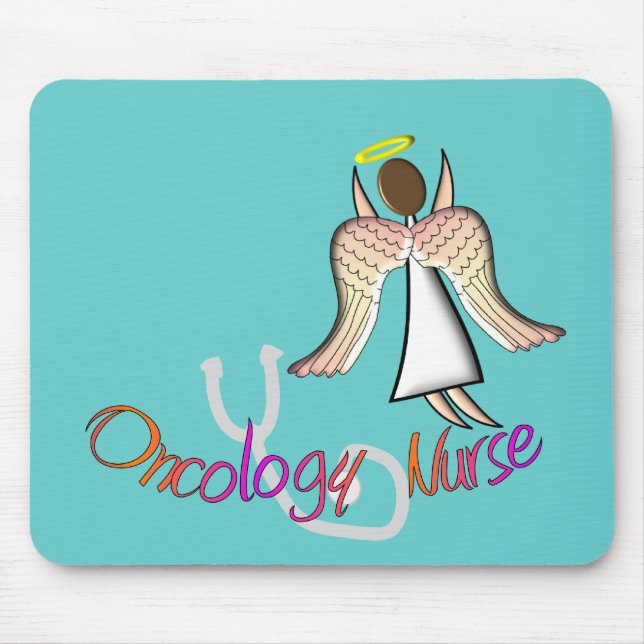 Oncology Nurse Angel Mouse Mat (Front)