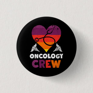 Oncology Nurse Appreciation Cancer Doctor Team Ped 3 Cm Round Badge