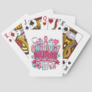 Oncology Nurse Breast Cancer Awareness Playing Cards