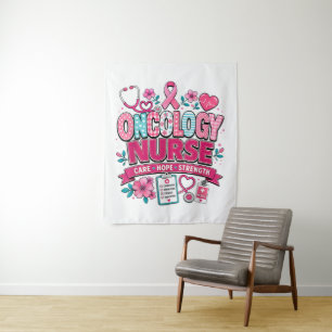 Oncology Nurse Breast Cancer Awareness Tapestry