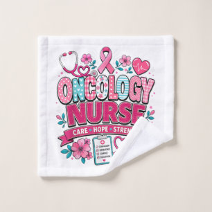Oncology Nurse Breast Cancer Awareness Wash Cloth