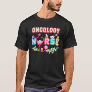 Oncology Nurse Bunny Easter Eggs Hunt Nursing Day T-Shirt