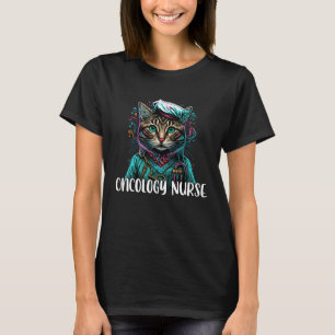 Oncology Nurse Cat Cute Colourful Oncology Nurse L T-Shirt
