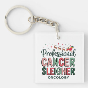 Oncology Nurse Christmas Cancer Chemo Oncology  Key Ring