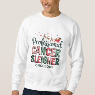 Oncology Nurse Christmas Cancer Chemo Oncology  Sweatshirt