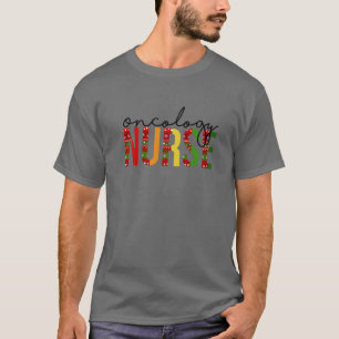 Oncology Nurse Christmas Nurse Santa's Favorite Nu T-Shirt
