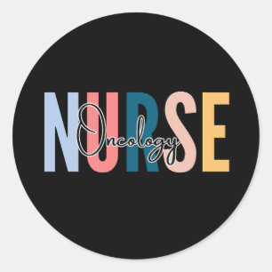 Oncology Nurse Classic Round Sticker