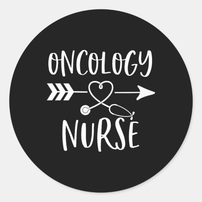 Oncology Nurse  Classic Round Sticker (Front)