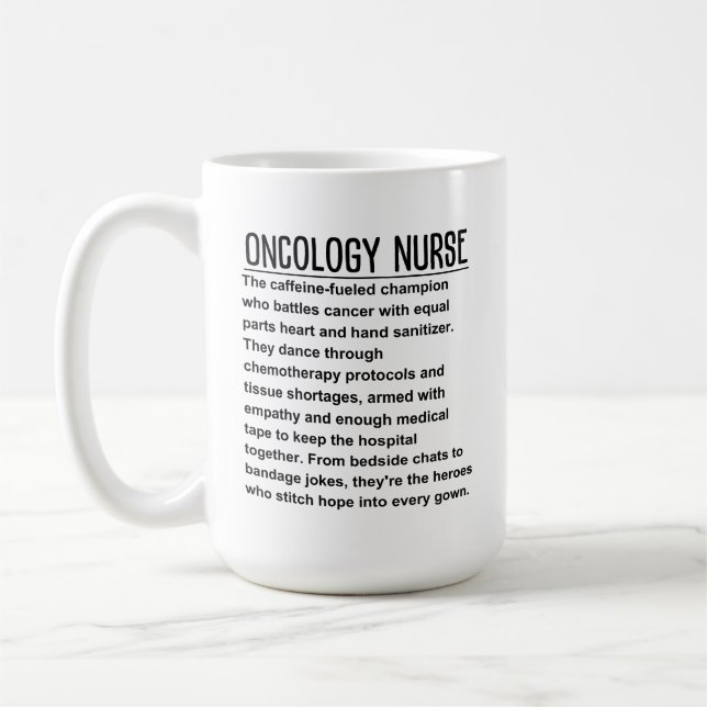 Oncology Nurse Coffee Mug (Left)