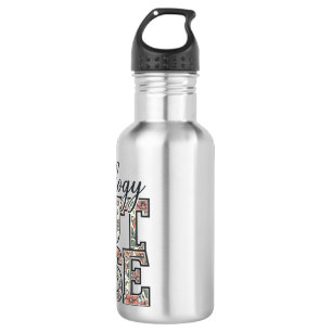 Oncology Nurse Floral Vintage 532 Ml Water Bottle
