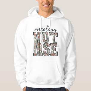 Oncology Nurse Floral Vintage Hoodie