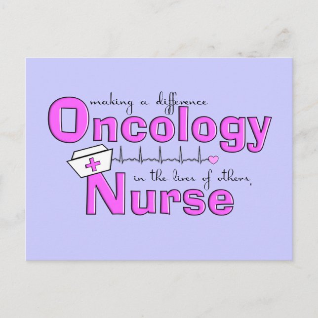 Oncology Nurse Gifts Postcard (Front)