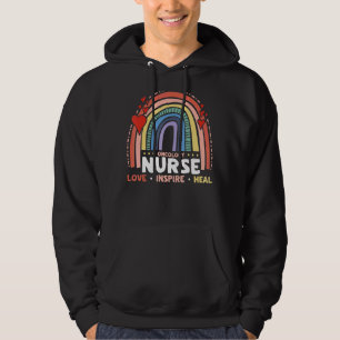 Oncology Nurse Love Inspire Heal Medical Healthcar Hoodie