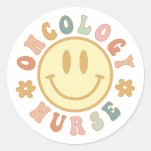Oncology Nurse, Oncology Nursing Cancer Nurse Gift Classic Round Sticker