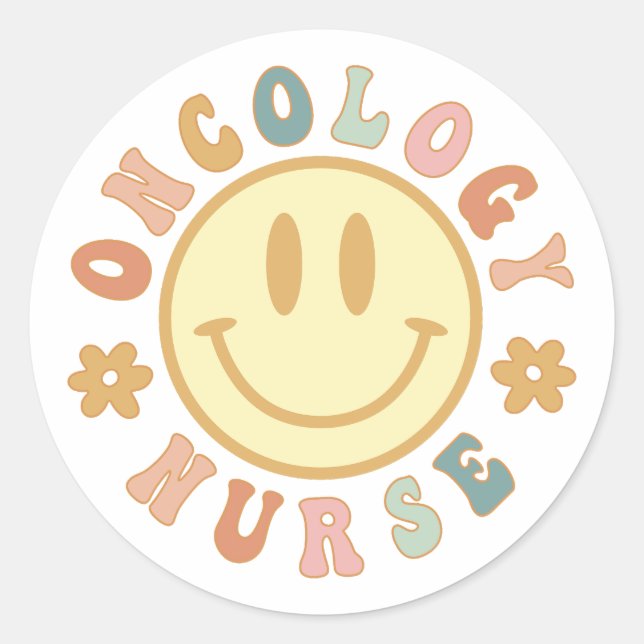 Oncology Nurse, Oncology Nursing Cancer Nurse Gift Classic Round Sticker (Front)
