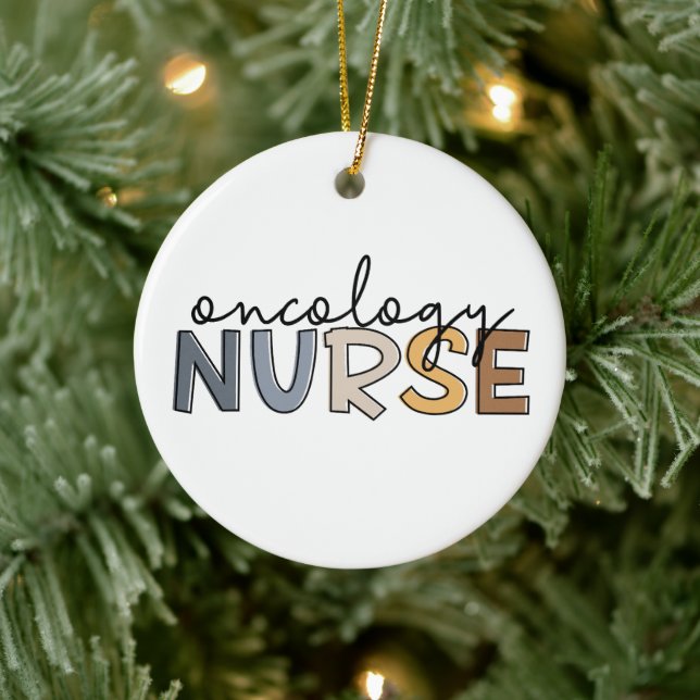 Oncology Nurse Oncology Nursing RN Ceramic Tree Decoration (Tree)