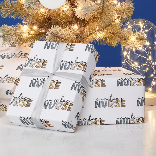 Oncology Nurse Oncology Nursing RN Wrapping Paper (Holidays)