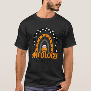 Oncology Nurse Rainbow Halloween Oncology Nursing T-Shirt