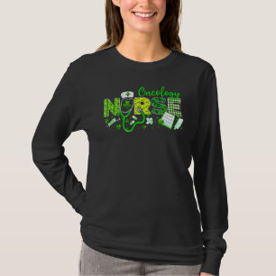 Oncology Nurse St Patricks Day Love Stethoscope Rn T-Shirt