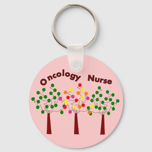 Oncology Nurse T-Shirts and Gifts Key Ring (Front)